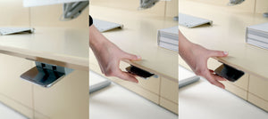 Table réglable en hauteur à contrepoids